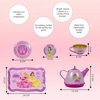 14Pcs Princess Metal Tea Set For Kids