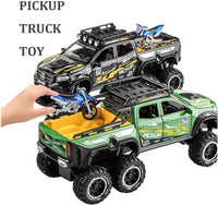 1:24 Diecast Mercedes X-Class 6X6 Pickup Truck With Mini Bike
