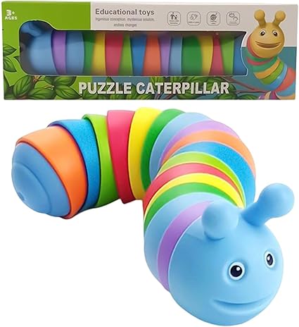 Cute Mini Twisting Colorful Caterpillar Toy