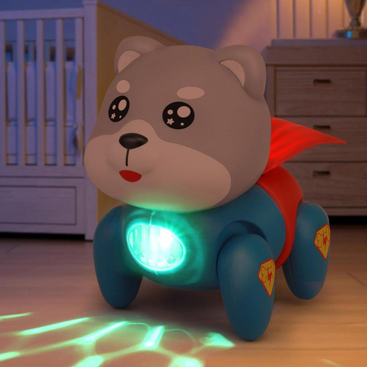 Light & Musical Electric Crawling Super Dog