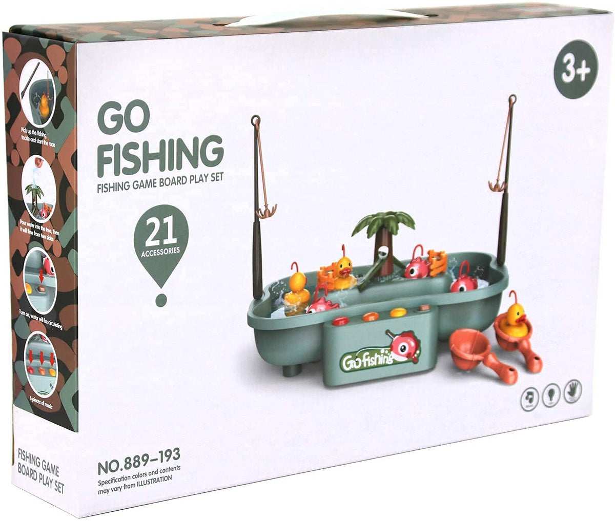 21 Pcs Electric Go Fishing Game