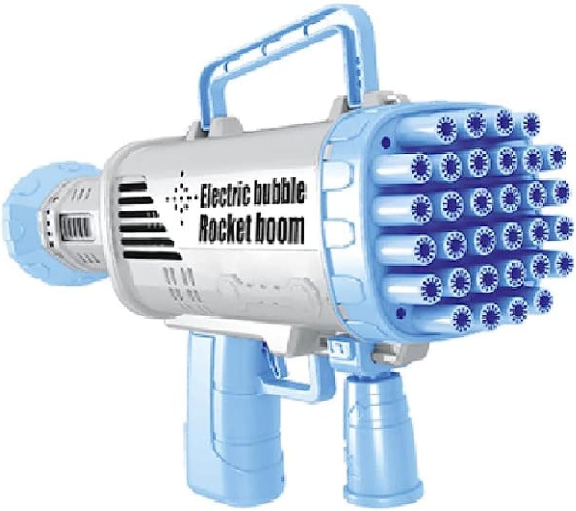 Rechargeable Rocket Launcher Colorful Bubble Gun