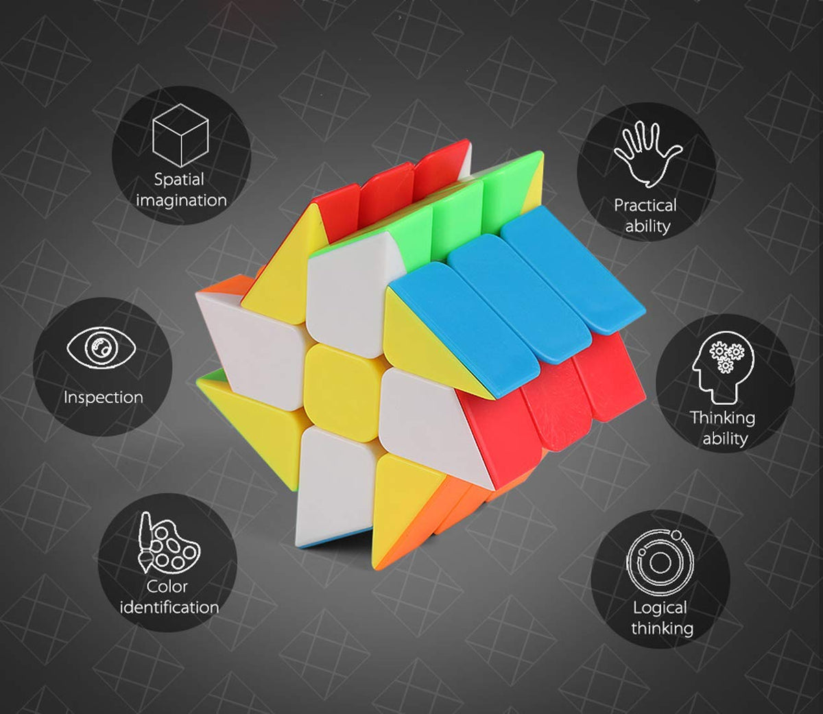 3x3 Windmill Shape Twisty Puzzle Cube