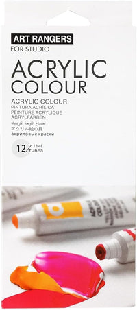 12Pcs Art Rangers Acrylic Colour Tubes