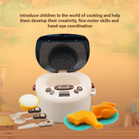 11Pcs Pretend Play Mini Rice Cooker Set With Smoke