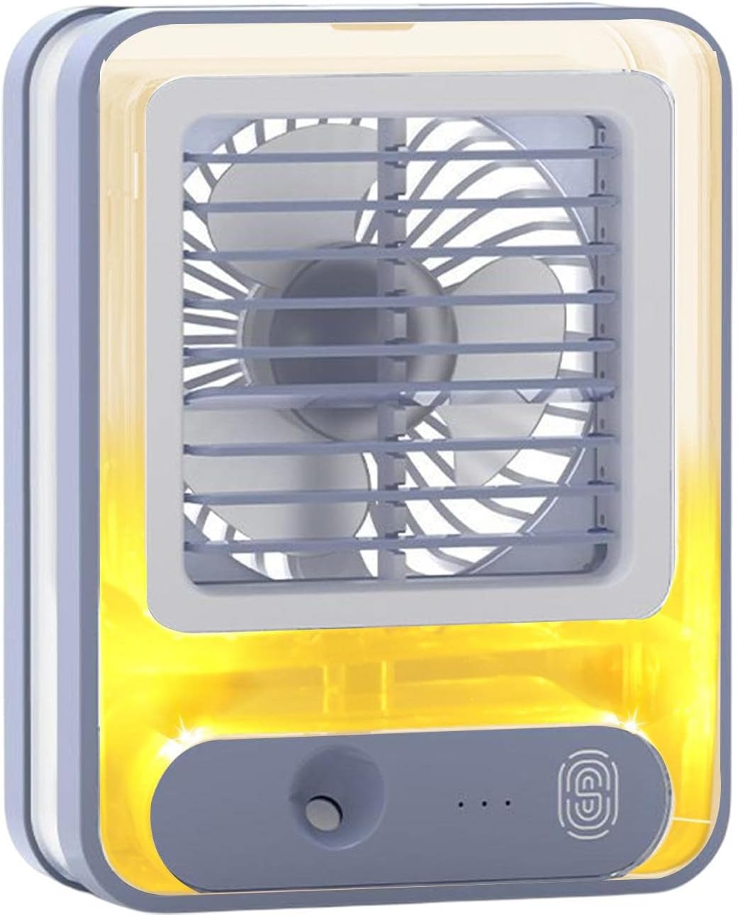 Transparent Spray & Light Air Conditioning Table Fan