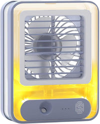 Transparent Spray & Light Air Conditioning Table Fan
