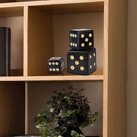 Wooden Dice Decor - 1 Pcs