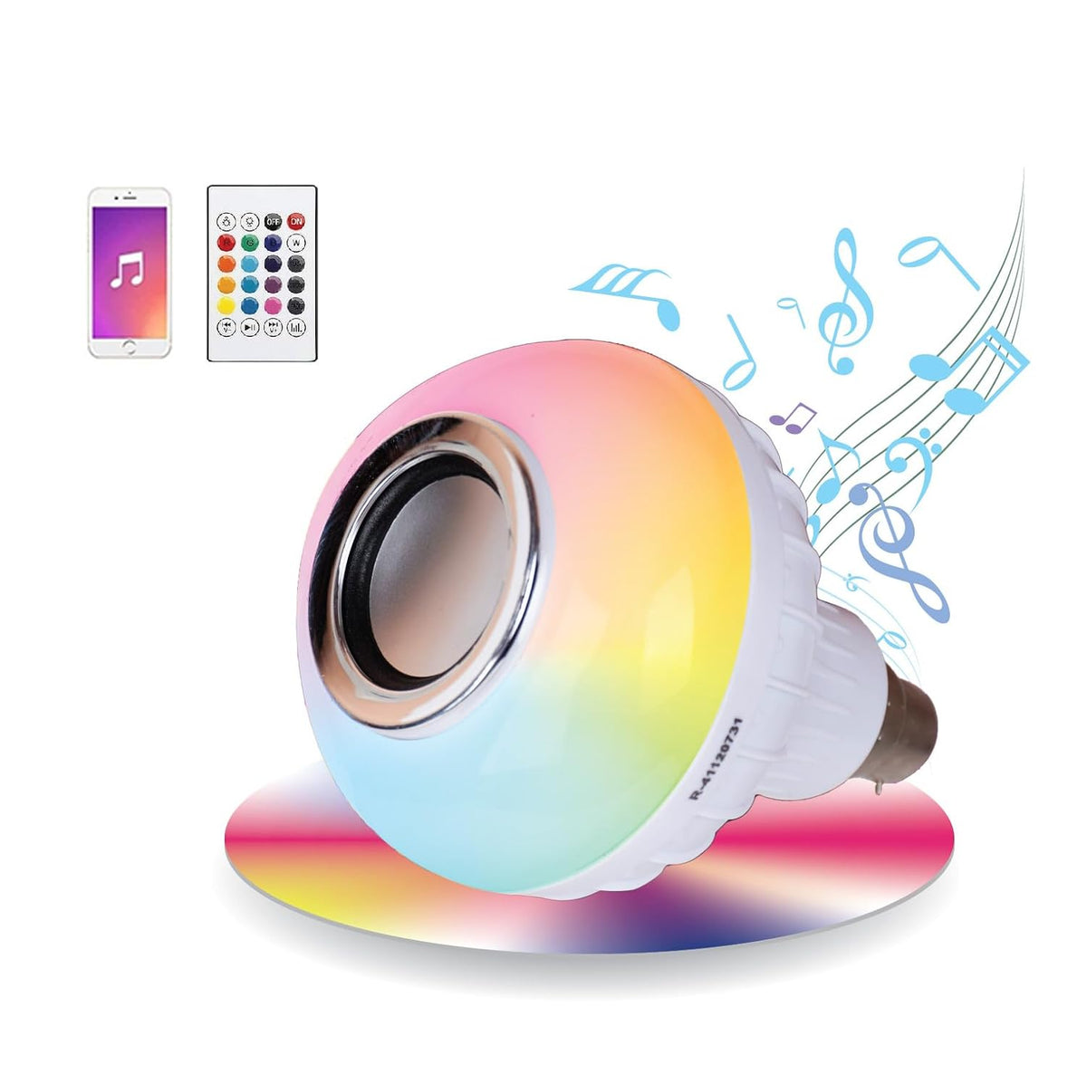 RC Wireless Disco Audio LED Bulb