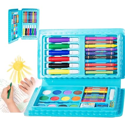 42Pcs Drawing & Painting Art Box For Boys - Assortment