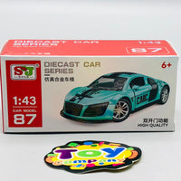 Thumbnail for 1:43 Diecast Mini Pullback Audi R8 Model Car