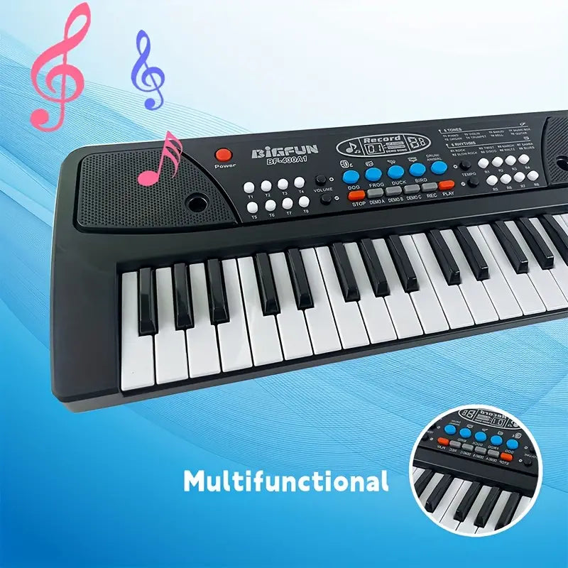 Big Fun 37 Keys Electronic Keyboard With Microphone
