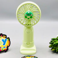 Rechargeable Cute Cartoon Themed Handheld & Desktop Fan