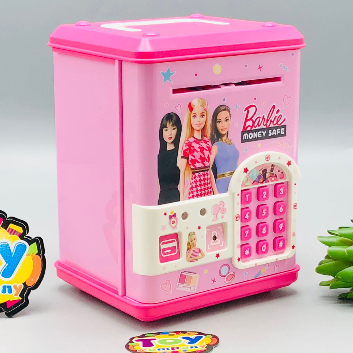 Barbie Fingerprint & Swipe Card Unlock Piggy Bank