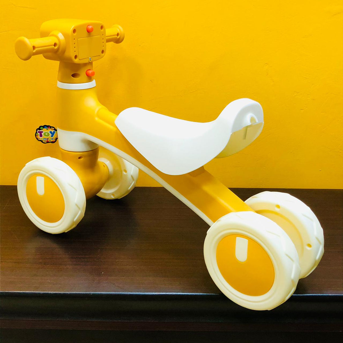 Animation Ride-on Baby Foot To Floor Balance Bike - Yellow