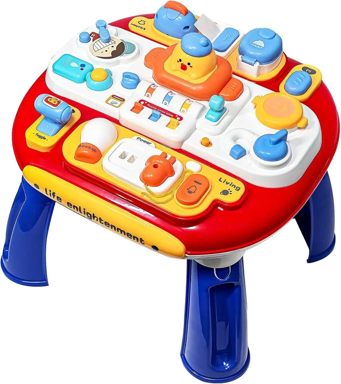 Multi-functional Toddlers Puzzle Activity Table