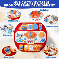 Thumbnail for Multi-functional Toddlers Puzzle Activity Table