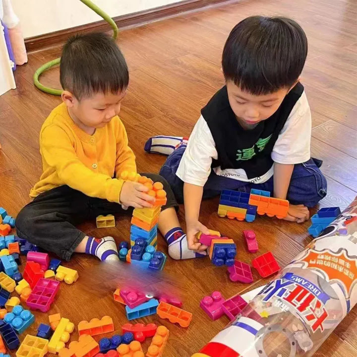 195Pcs Kids Space Rocket Building Blocks