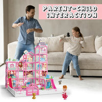 374Pcs L.O.L Villa Doll House Play Set