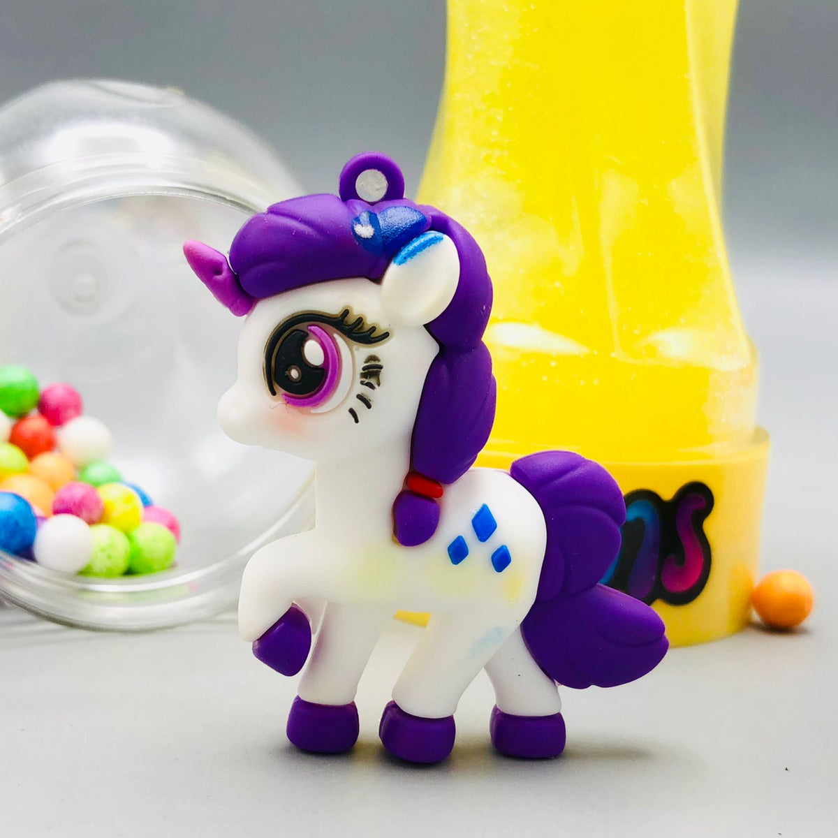 1Pc Mini Unicorn Crystal Slime Mud Bottle