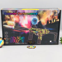 MP9 Rechargeable Gel Blaster Shooting Gun With Colorful Light