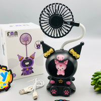 Kuromi Flexible Table Fan With Sharpener