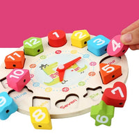 Wooden Montessori Seton Clock Puzzle