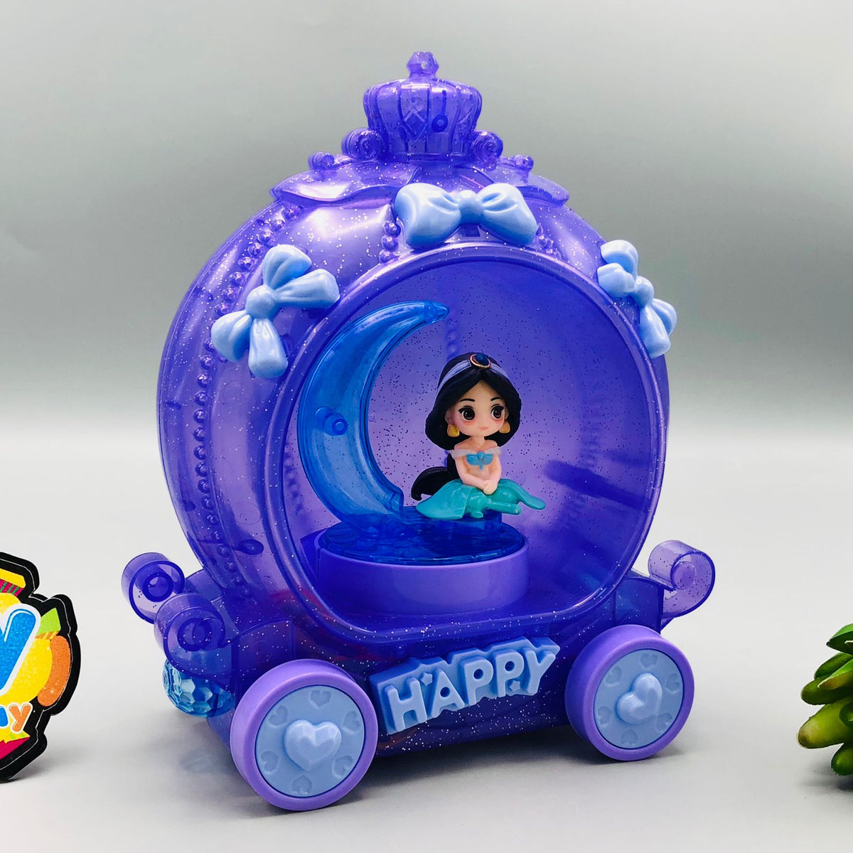 Multi-functional Princess Carriage Rotating Toy With Light & Music