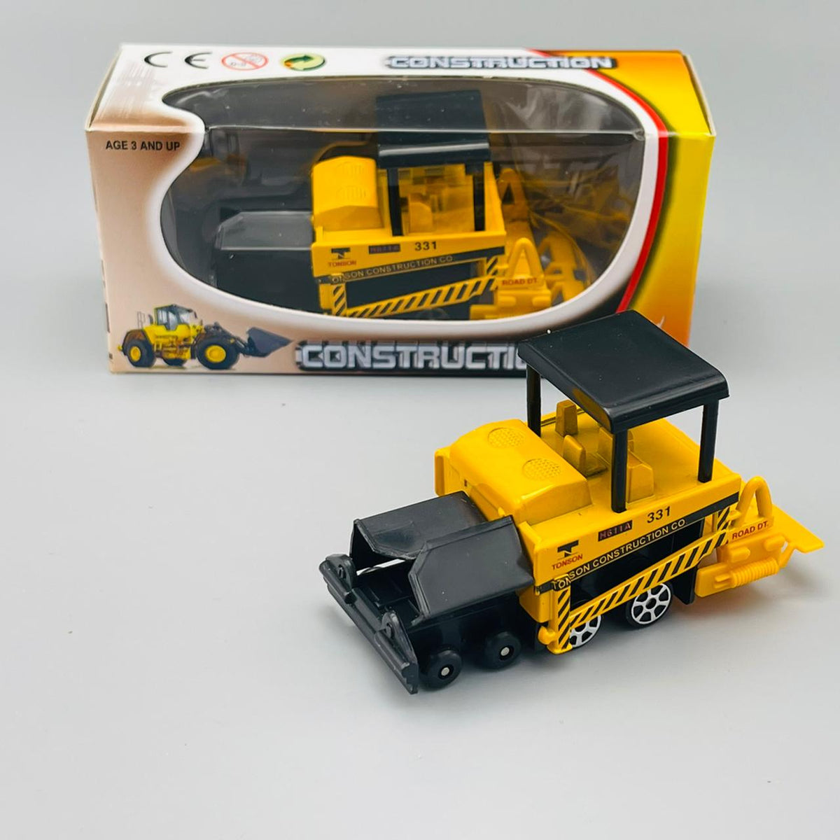 Diecast Metal Construction Trucks - Set of 10