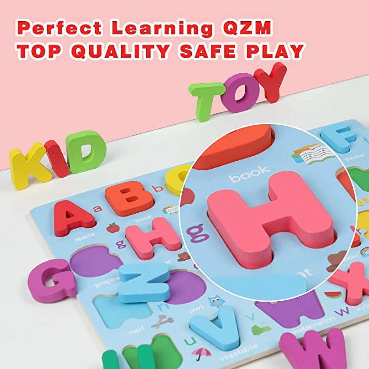 3D Wooden Capital Letters A-Z Board