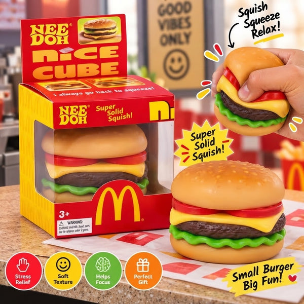 1Pc McDonald's hamburger Squishy Toy