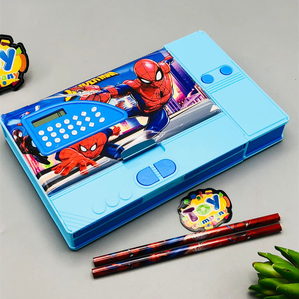 Jumbo Calculator Geometry Box With 2 Pencils For Boys - Assortment