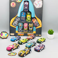 8Pcs Mini Inertial Cars Set