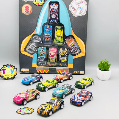 8Pcs Mini Inertial Cars Set