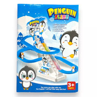 Electric Penguin Slide Racing Track Set With Light & Music