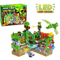 DIY Minecraft Lego Brick Set With LED Lamp Holder