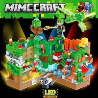 DIY Minecraft Lego Brick Set With LED Lamp Holder