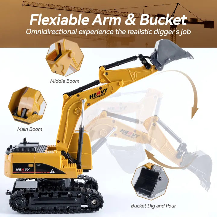 1:22 Remote Control Excavator With Lights