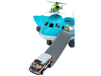 ABS Inertial Aircraft Toy With 4Pcs Vehicles