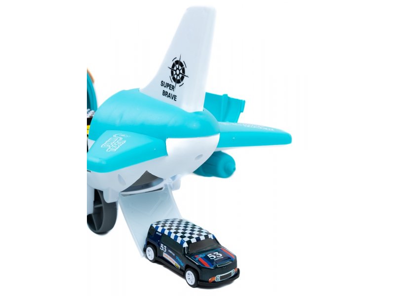 ABS Inertial Aircraft Toy With 4Pcs Vehicles