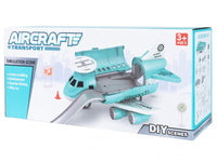 ABS Inertial Aircraft Toy With 4Pcs Vehicles