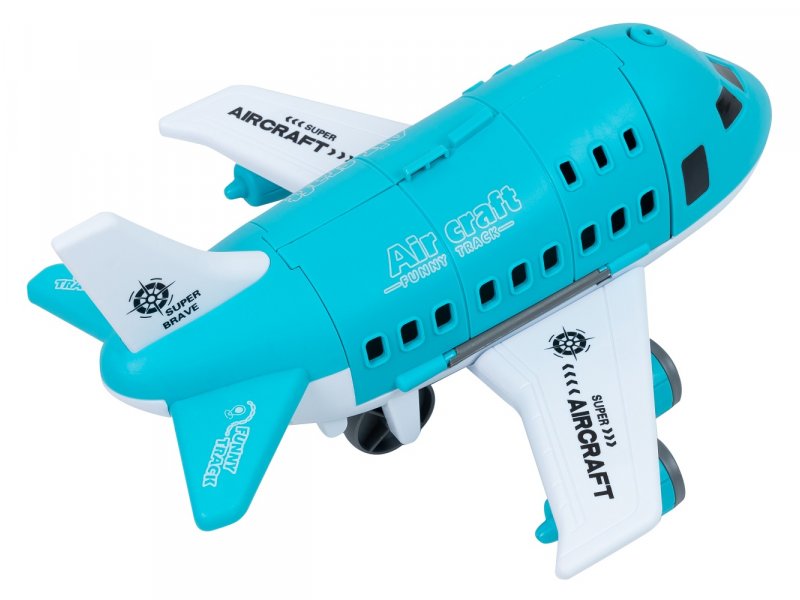 ABS Inertial Aircraft Toy With 4Pcs Vehicles