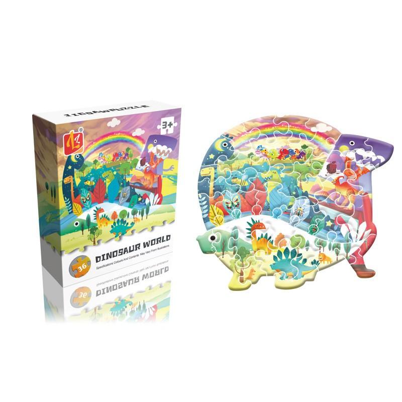 36Pcs Mini Dinosaur World Jigsaw Puzzle Pieces