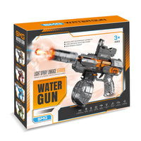 Electric SMG Water Shooting Gun With Colorful Light Silencer