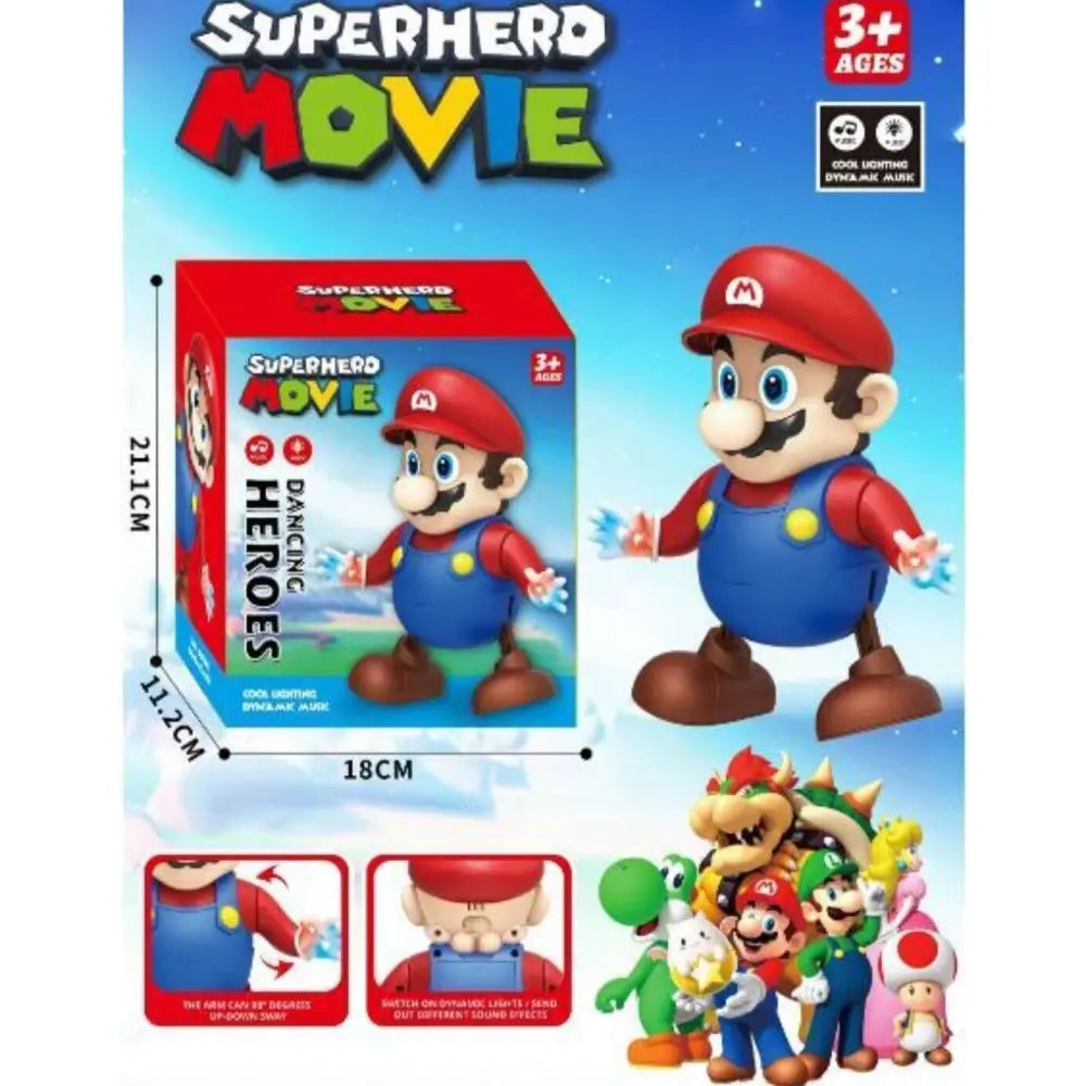 Battery Operated Dancing Super Mario With Light & Music