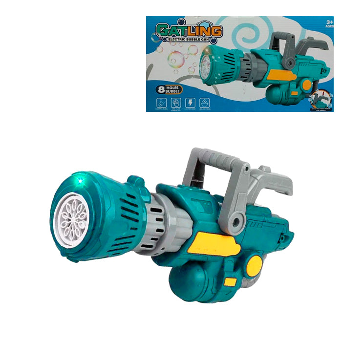 Electric Gatling Colorful Bubble Gun