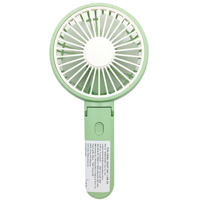 Rotate-able Electric Charging Handheld Fan With Lights