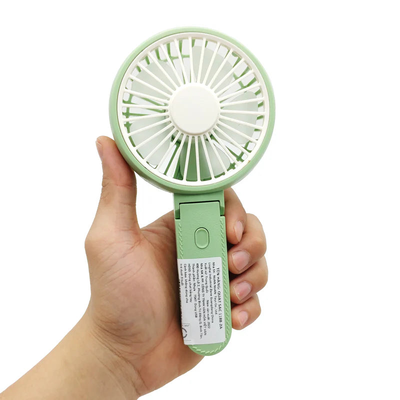 Rotate-able Electric Charging Handheld Fan With Lights