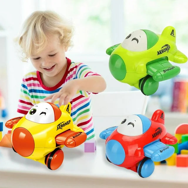Friction Cartoon Aircraft Toy - 1Pc