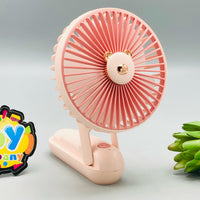 Multi-functional Mini Handheld & Desktop Fan With Light